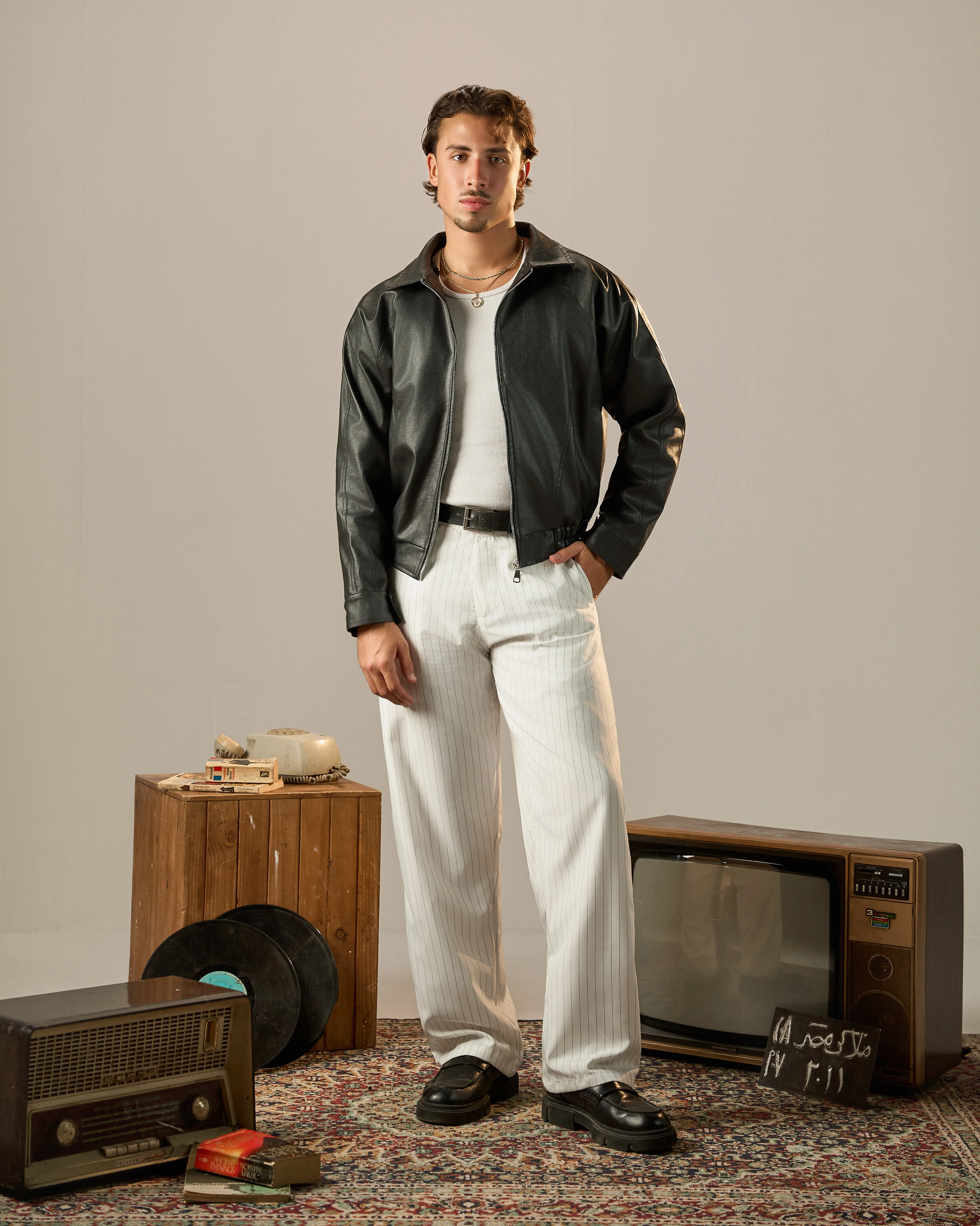 Origen Pleated Pants - Blanco - Image 2