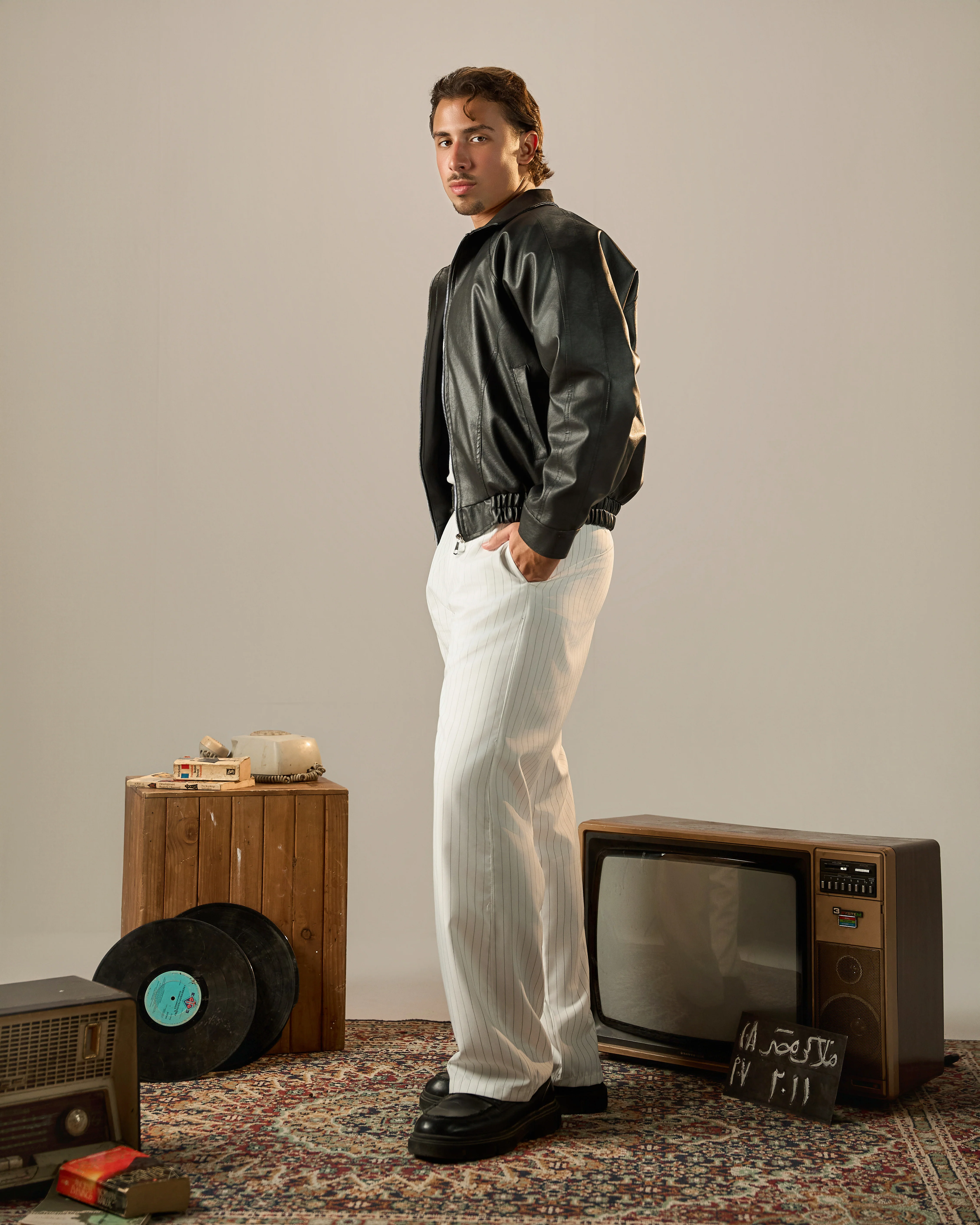 Origen Pleated Pants - Blanco - Image 3